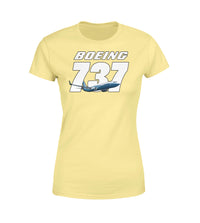 Thumbnail for Super Boeing 737+Text Designed Women T-Shirts