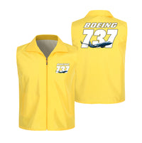 Thumbnail for Super Boeing 737+Text Designed Thin Style Vests