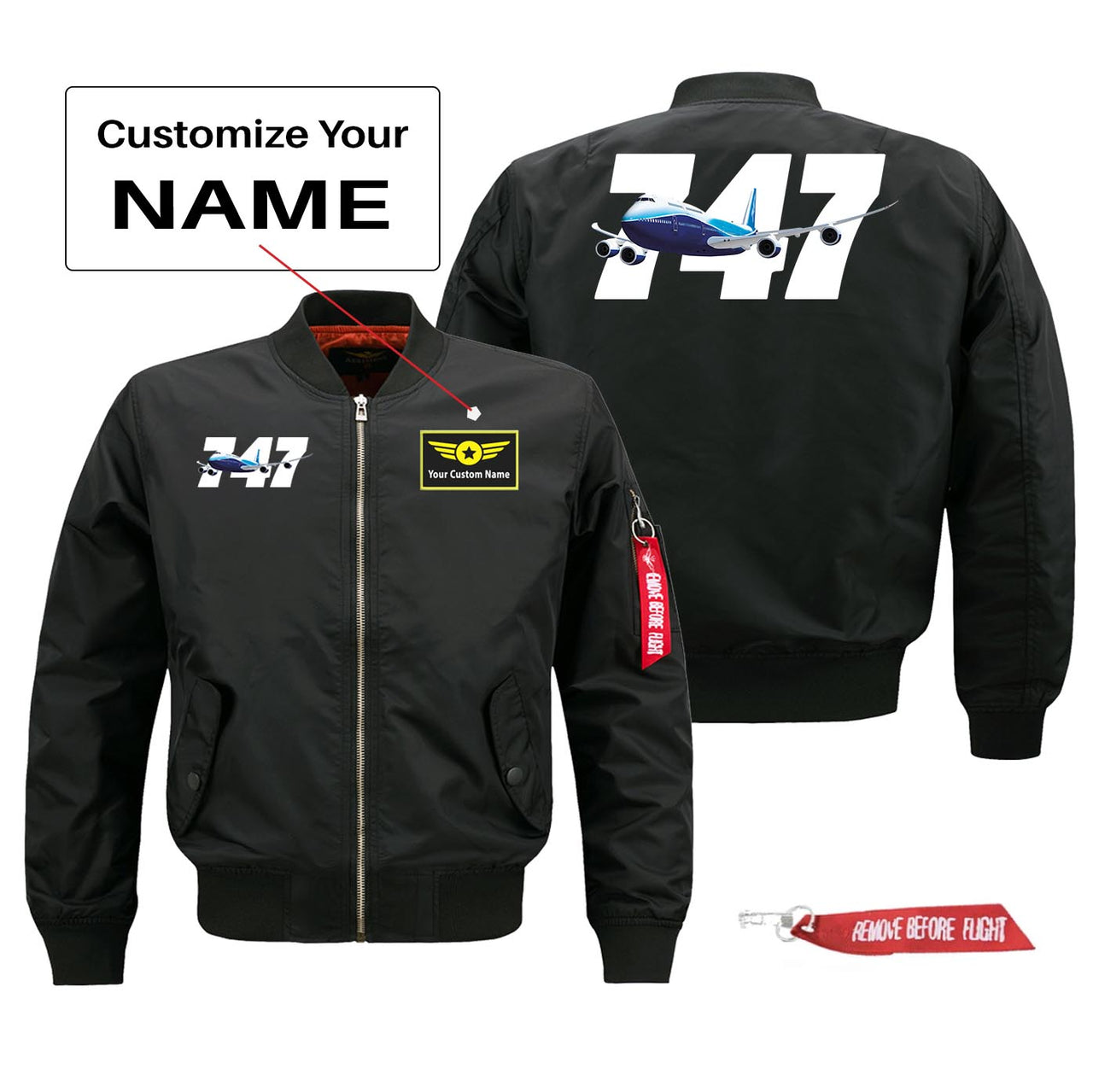 Super Boeing 747 Designed Pilot Jackets (Customizable)