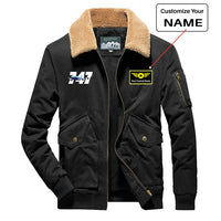 Thumbnail for Super Boeing 747 Designed Thick Bomber Jackets