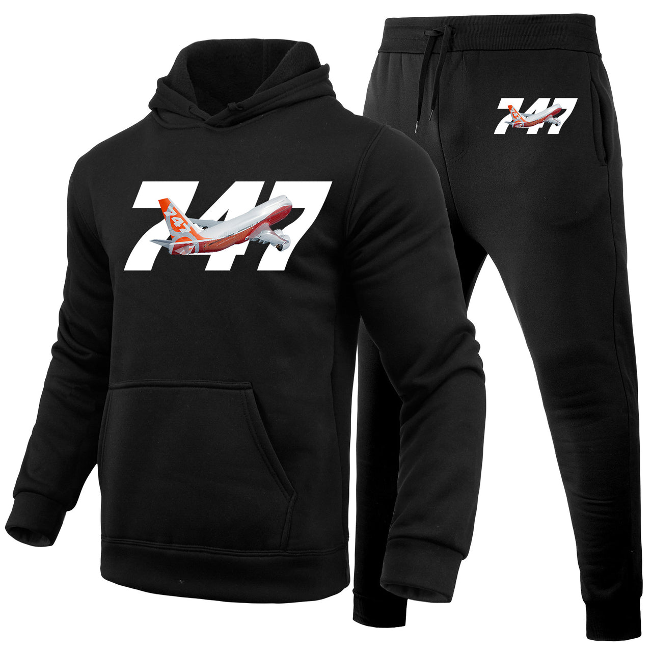 Super Boeing 747 Intercontinental Designed Hoodies & Sweatpants Set