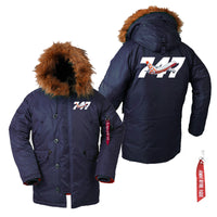 Thumbnail for Super Boeing 747 Intercontinental Designed Parka Bomber Jackets