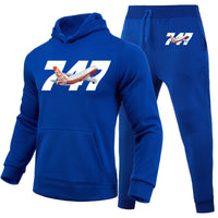 Thumbnail for Super Boeing 747 Intercontinental Designed Hoodies & Sweatpants Set