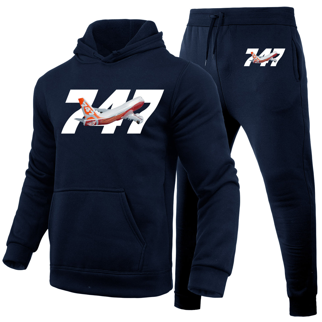 Super Boeing 747 Intercontinental Designed Hoodies & Sweatpants Set