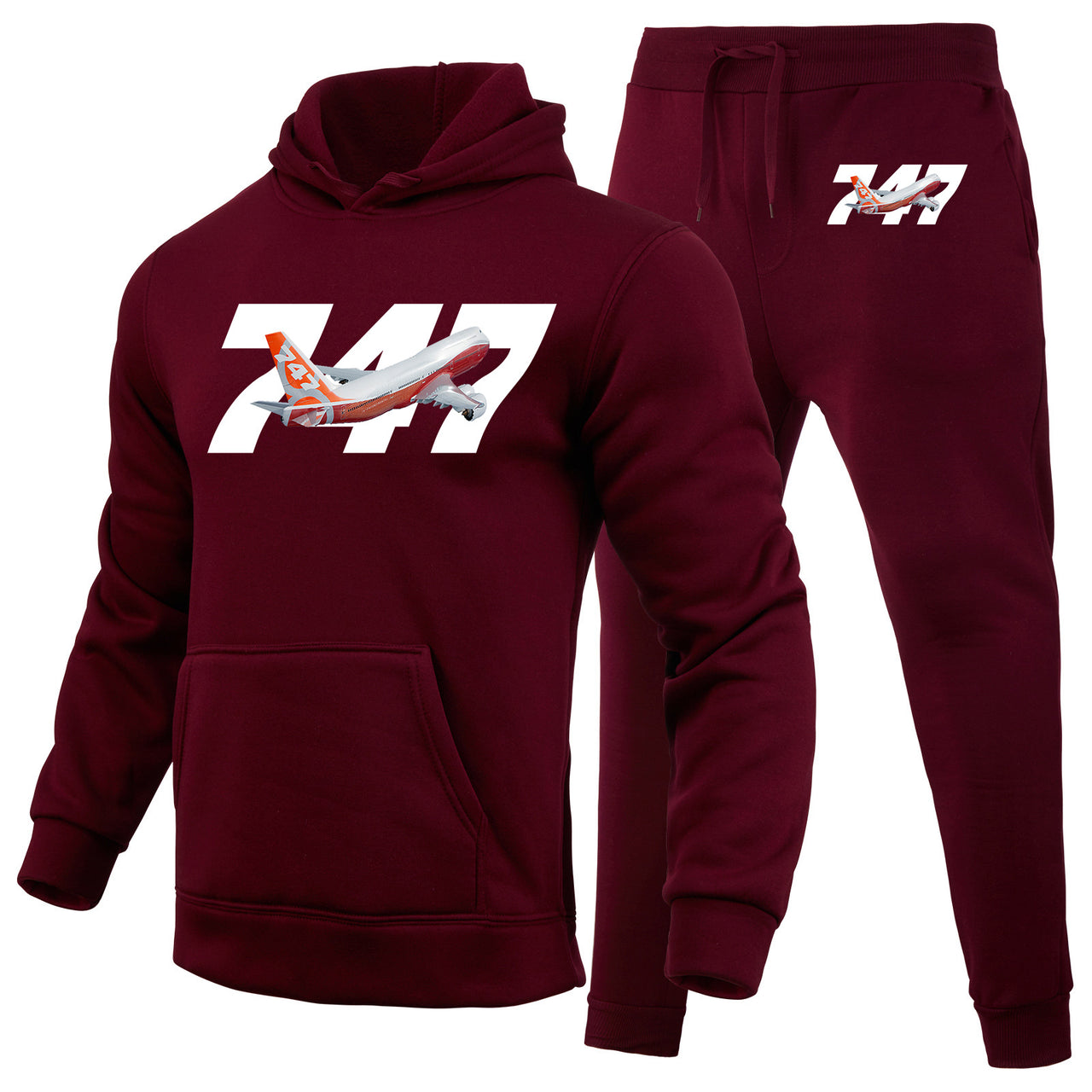 Super Boeing 747 Intercontinental Designed Hoodies & Sweatpants Set