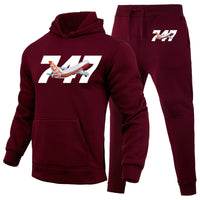 Thumbnail for Super Boeing 747 Intercontinental Designed Hoodies & Sweatpants Set
