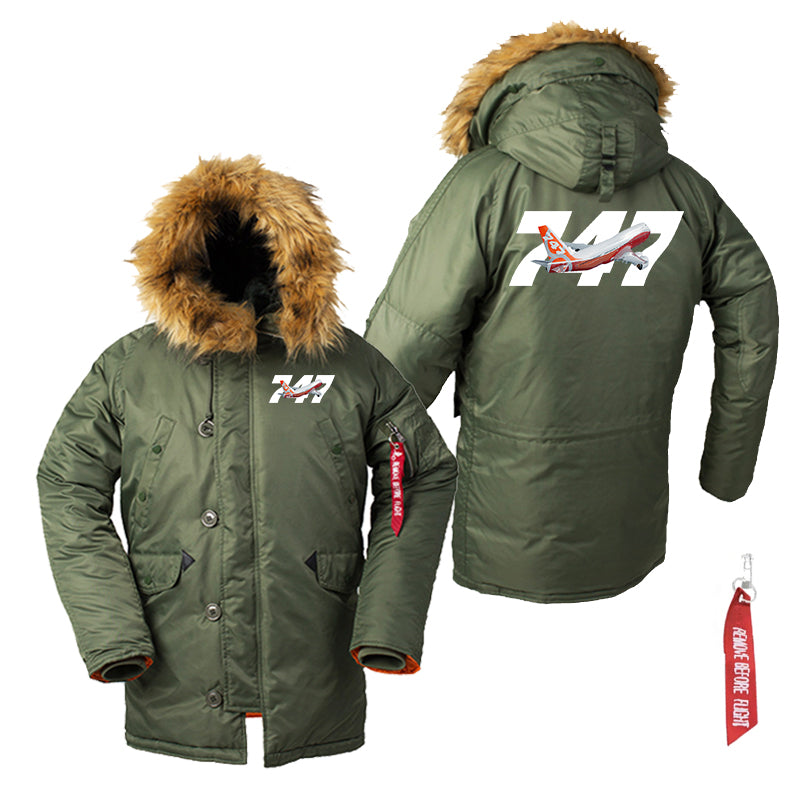 Super Boeing 747 Intercontinental Designed Parka Bomber Jackets