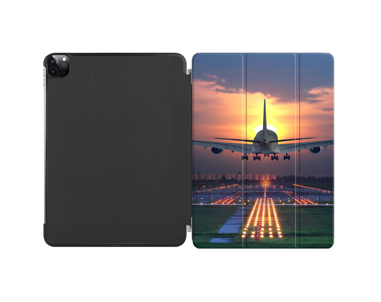 Super Boeing 747 Landing During Sunset Designed iPad Cases