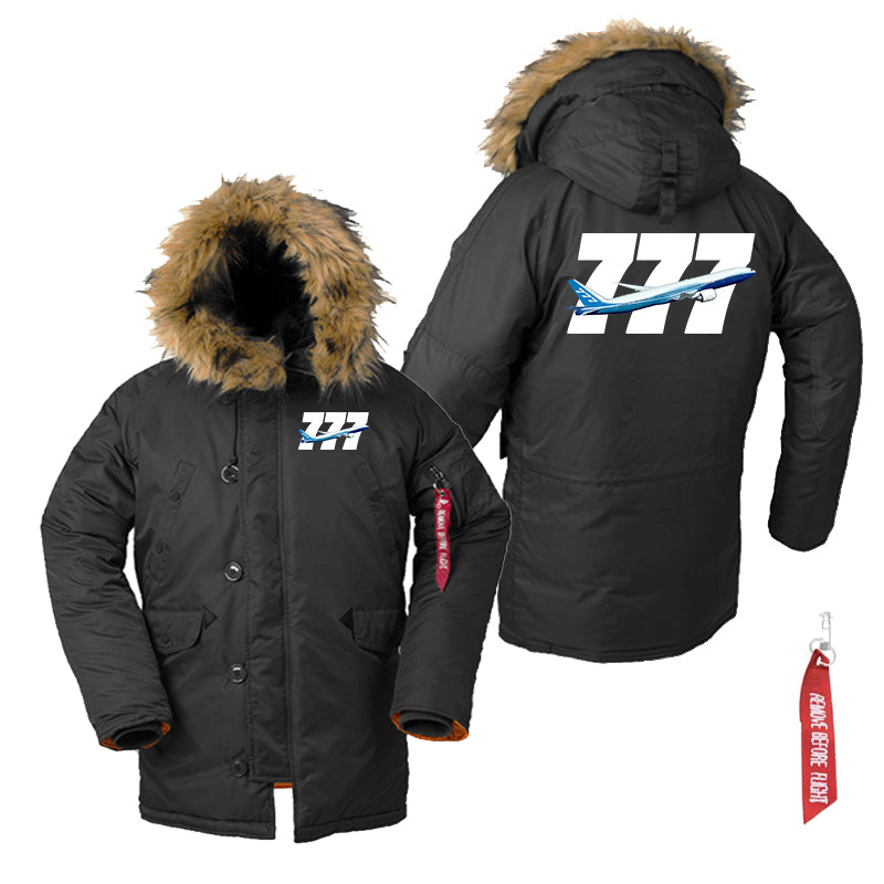 Super Boeing 777 Designed Parka Bomber Jackets