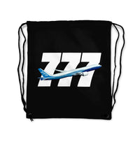 Thumbnail for Super Boeing 777 Designed Drawstring Bags