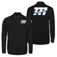 Thumbnail for Super Boeing 777 Designed Long Sleeve Polo T-Shirts (Double-Side)