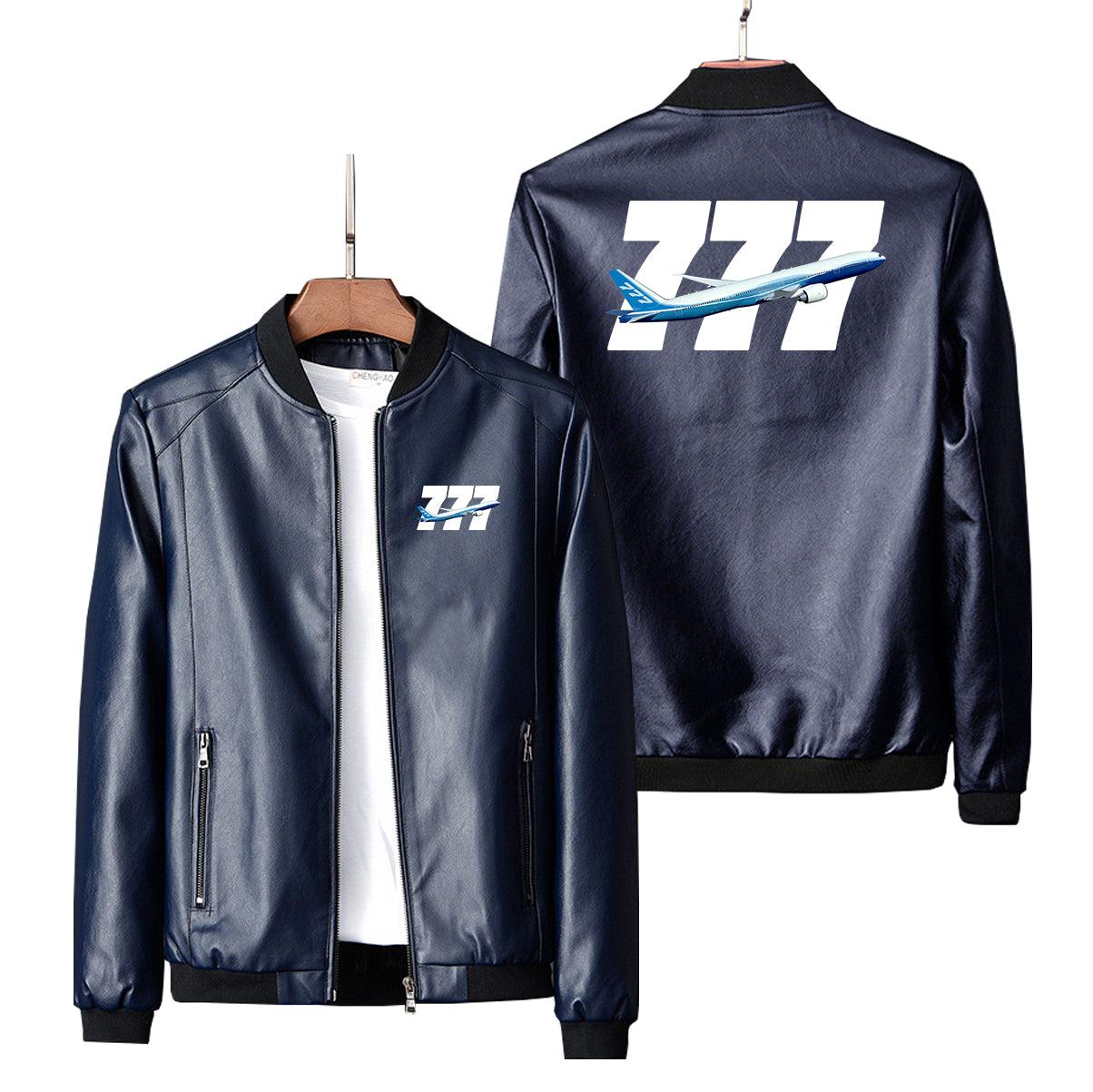 Super Boeing 777 Designed PU Leather Jackets