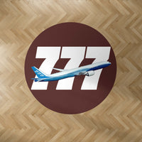 Thumbnail for Super Boeing 777 Designed Carpet & Floor Mats (Round)