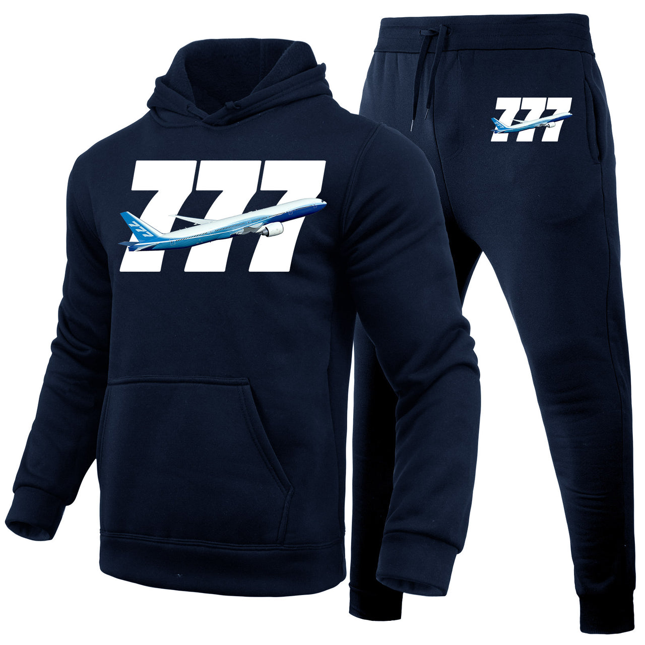 Super Boeing 777 Designed Hoodies & Sweatpants Set