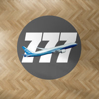 Thumbnail for Super Boeing 777 Designed Carpet & Floor Mats (Round)