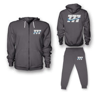 Thumbnail for Super Boeing 777 Designed Zipped Hoodies & Sweatpants Set