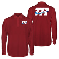 Thumbnail for Super Boeing 777 Designed Long Sleeve Polo T-Shirts (Double-Side)