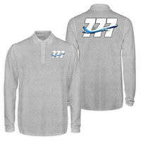 Thumbnail for Super Boeing 777 Designed Long Sleeve Polo T-Shirts (Double-Side)