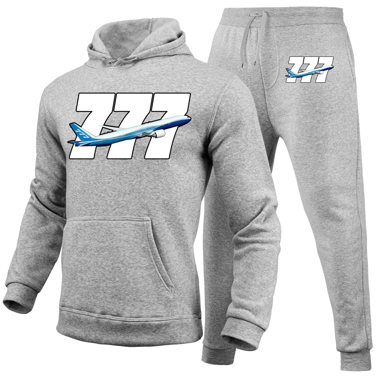 Super Boeing 777 Designed Hoodies & Sweatpants Set