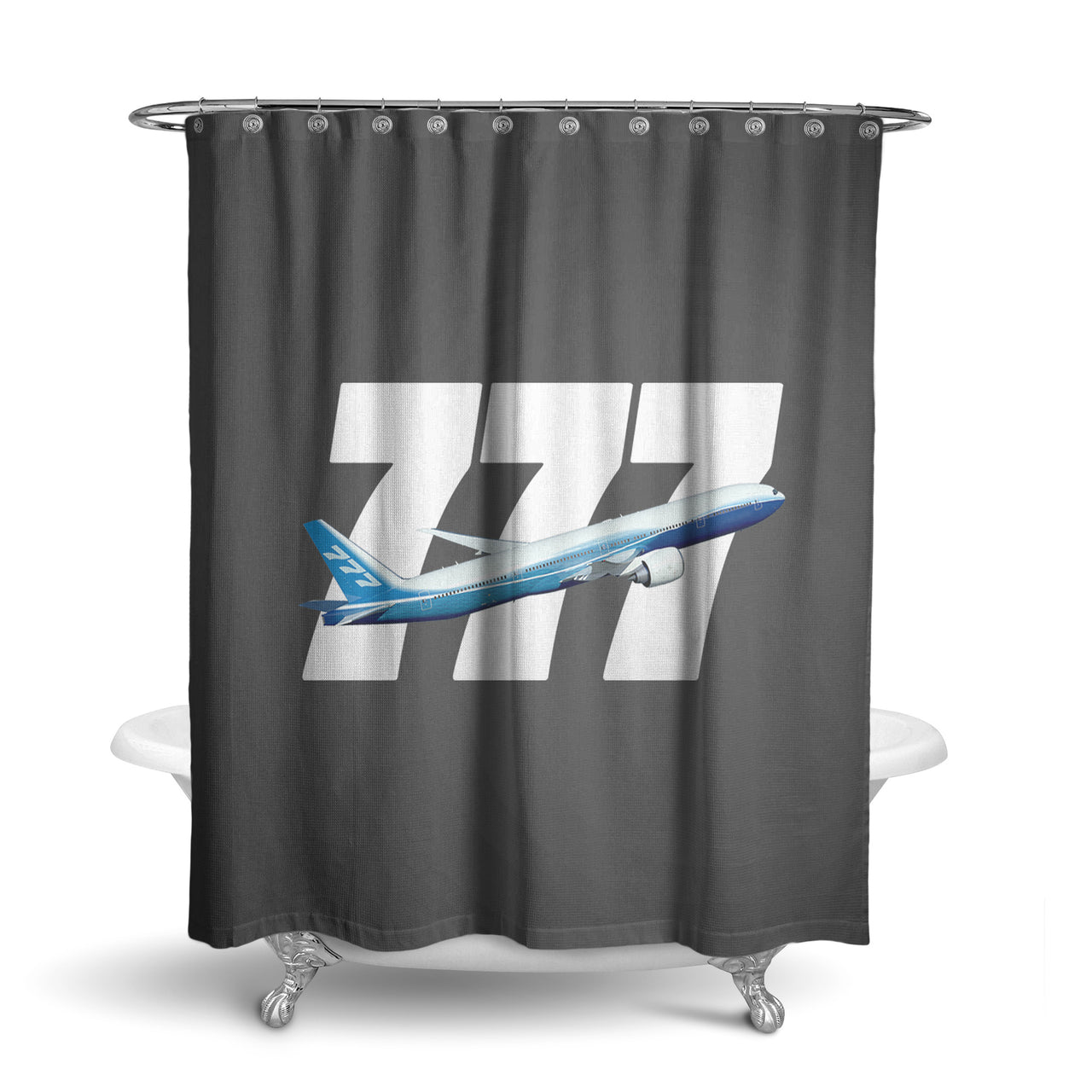 Super Boeing 777 Designed Shower Curtains
