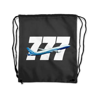 Thumbnail for Super Boeing 777 Designed Drawstring Bags