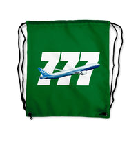 Thumbnail for Super Boeing 777 Designed Drawstring Bags