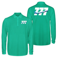 Thumbnail for Super Boeing 777 Designed Long Sleeve Polo T-Shirts (Double-Side)