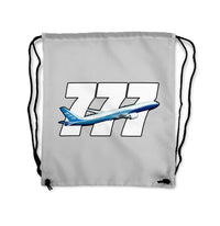 Thumbnail for Super Boeing 777 Designed Drawstring Bags