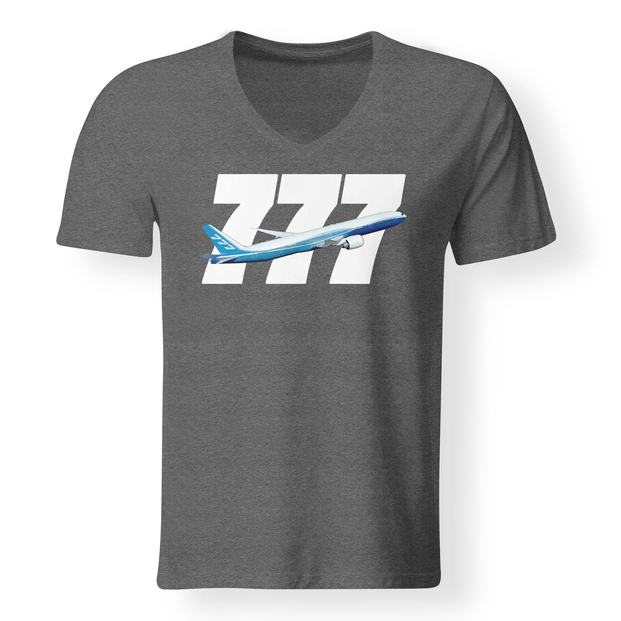 Super Boeing 777 Designed V-Neck T-Shirts