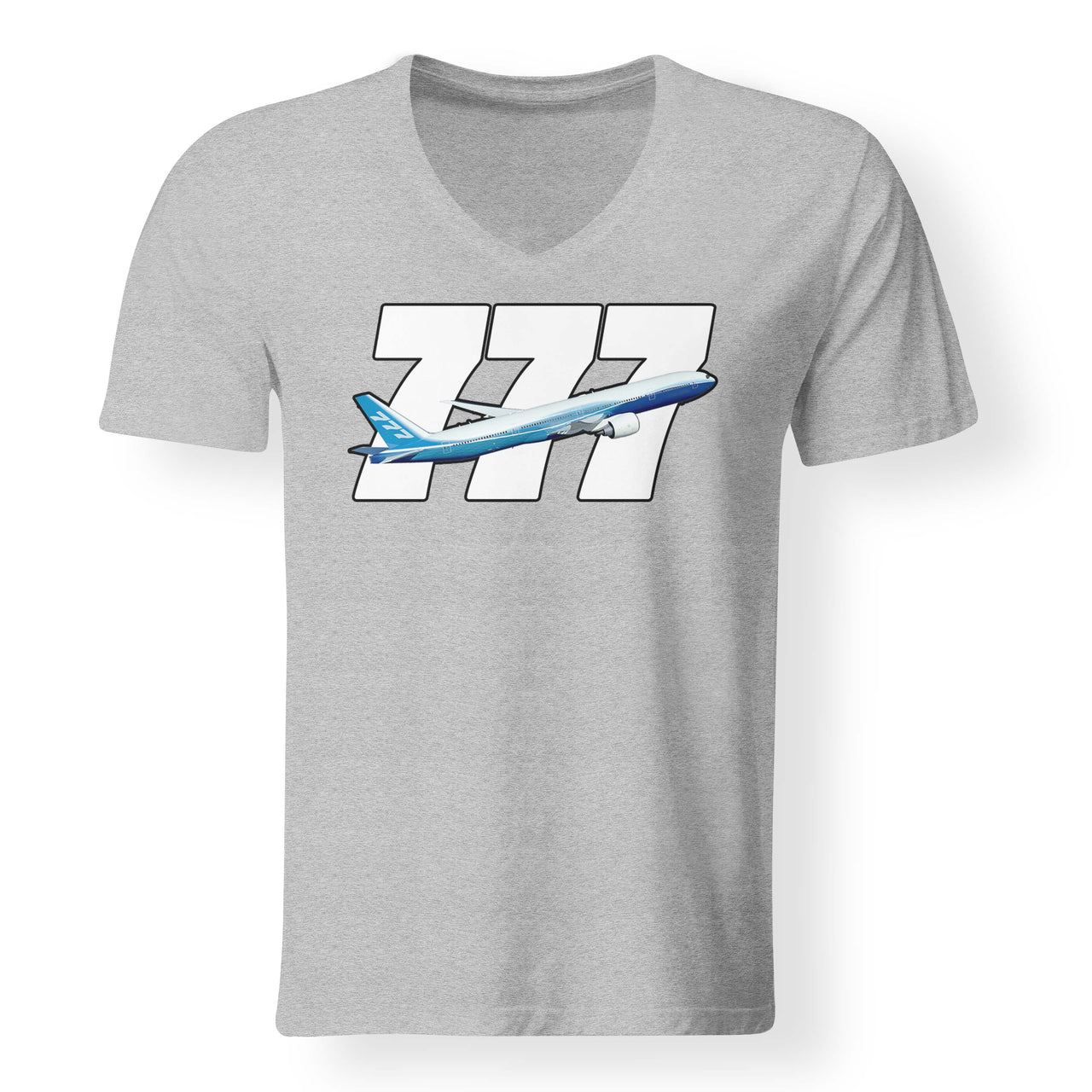 Super Boeing 777 Designed V-Neck T-Shirts