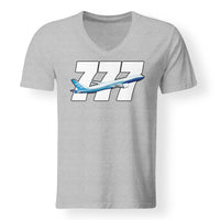 Thumbnail for Super Boeing 777 Designed V-Neck T-Shirts