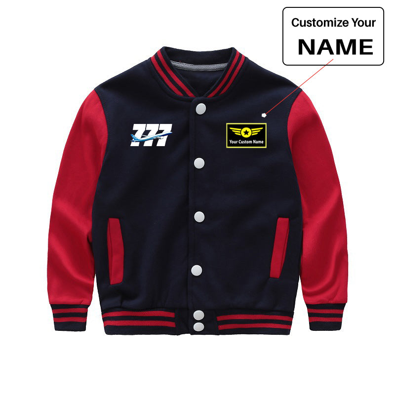 Super Boeing 777 Designed "CHILDREN" Baseball Jackets