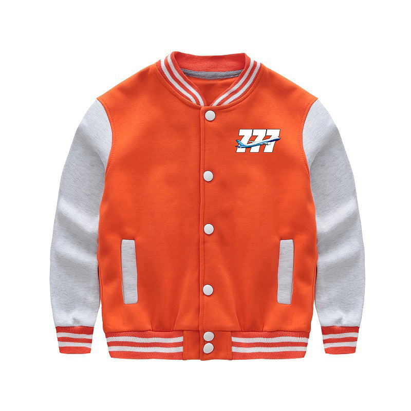 Super Boeing 777 Designed "CHILDREN" Baseball Jackets