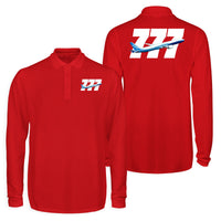 Thumbnail for Super Boeing 777 Designed Long Sleeve Polo T-Shirts (Double-Side)