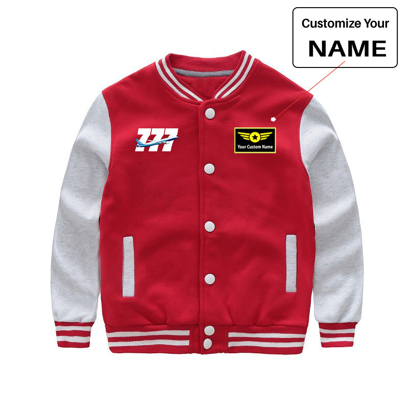 Super Boeing 777 Designed "CHILDREN" Baseball Jackets