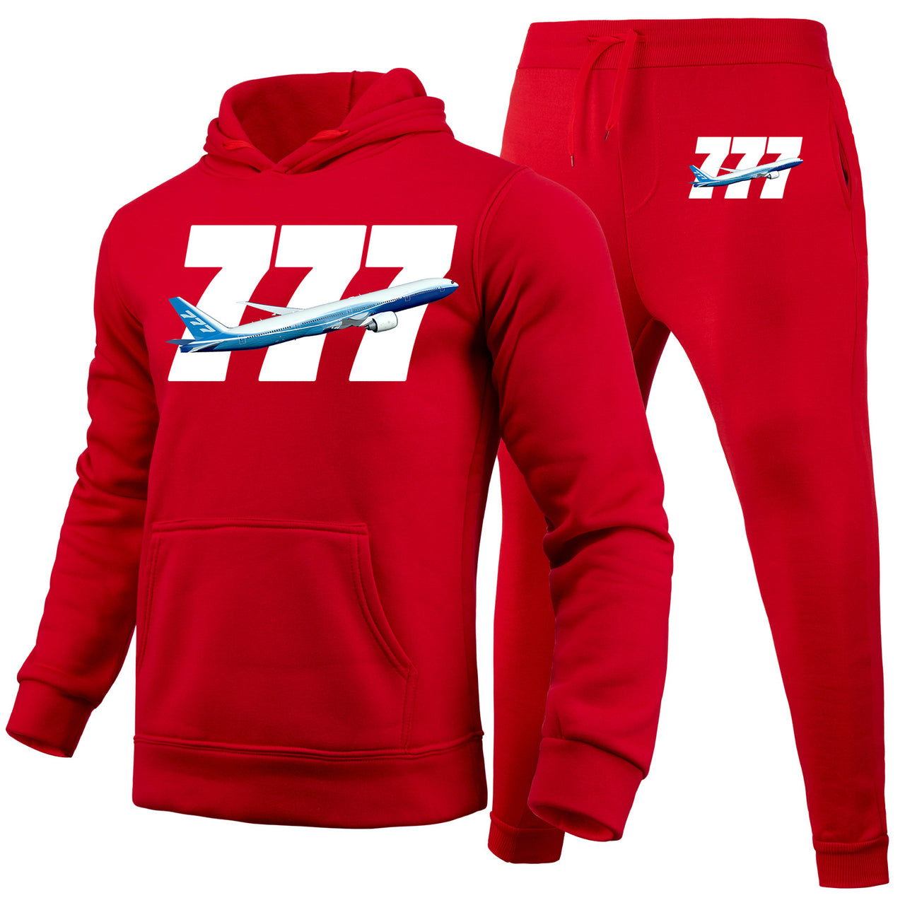 Super Boeing 777 Designed Hoodies & Sweatpants Set