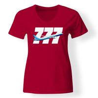 Thumbnail for Super Boeing 777 Designed V-Neck T-Shirts