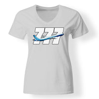 Thumbnail for Super Boeing 777 Designed V-Neck T-Shirts