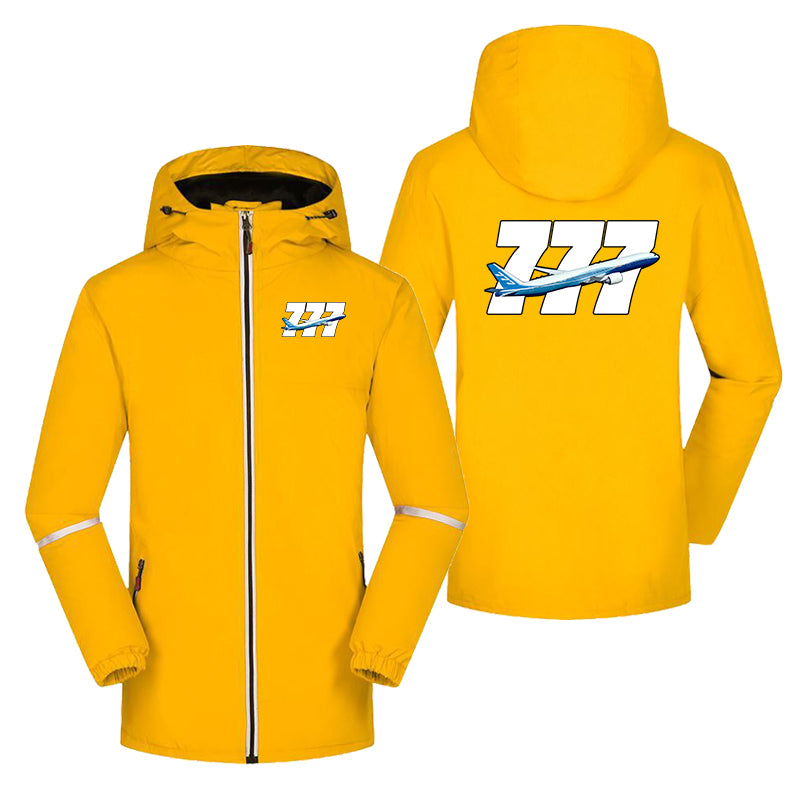 Super Boeing 777 Designed Rain Coats & Jackets