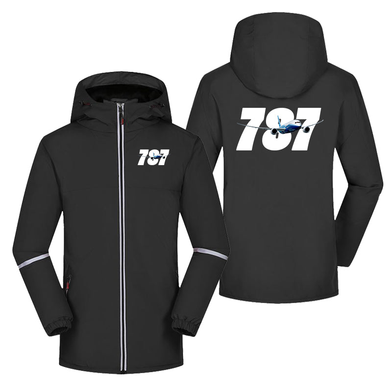 Super Boeing 787 Designed Rain Coats & Jackets