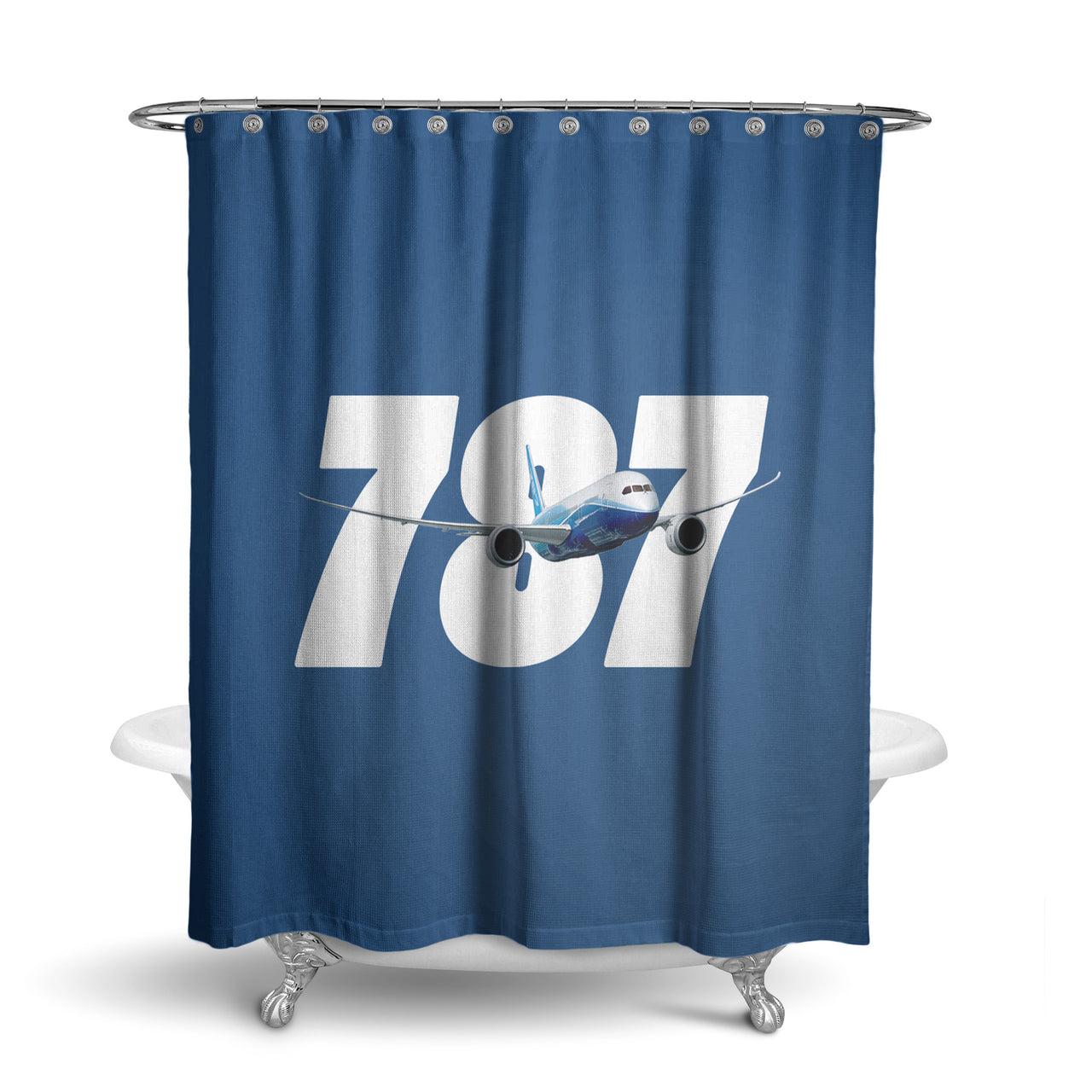 Super Boeing 787 Designed Shower Curtains