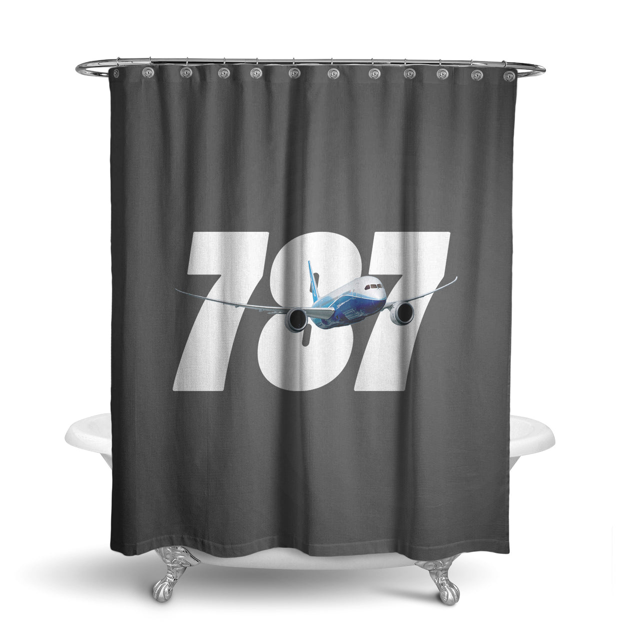 Super Boeing 787 Designed Shower Curtains