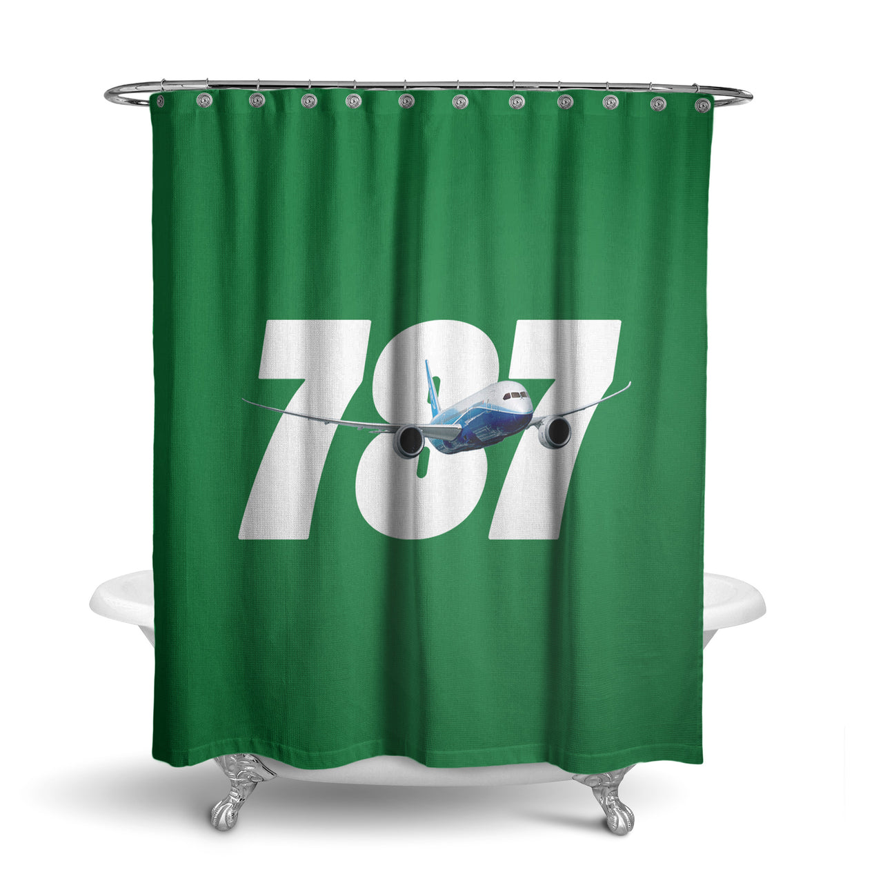 Super Boeing 787 Designed Shower Curtains