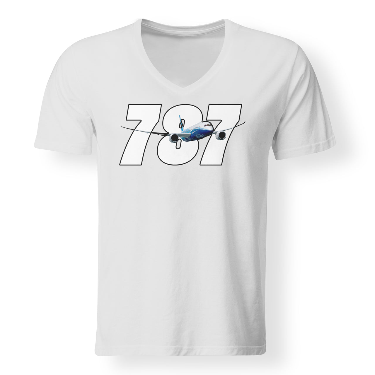Super Boeing 787 Designed V-Neck T-Shirts