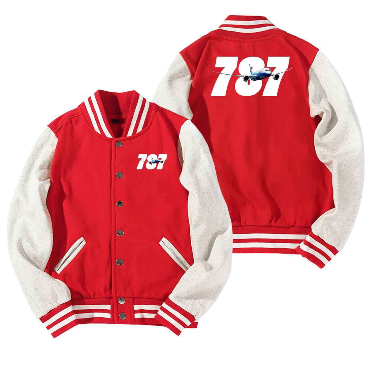 Super Boeing 787 Designed Baseball Style Jackets