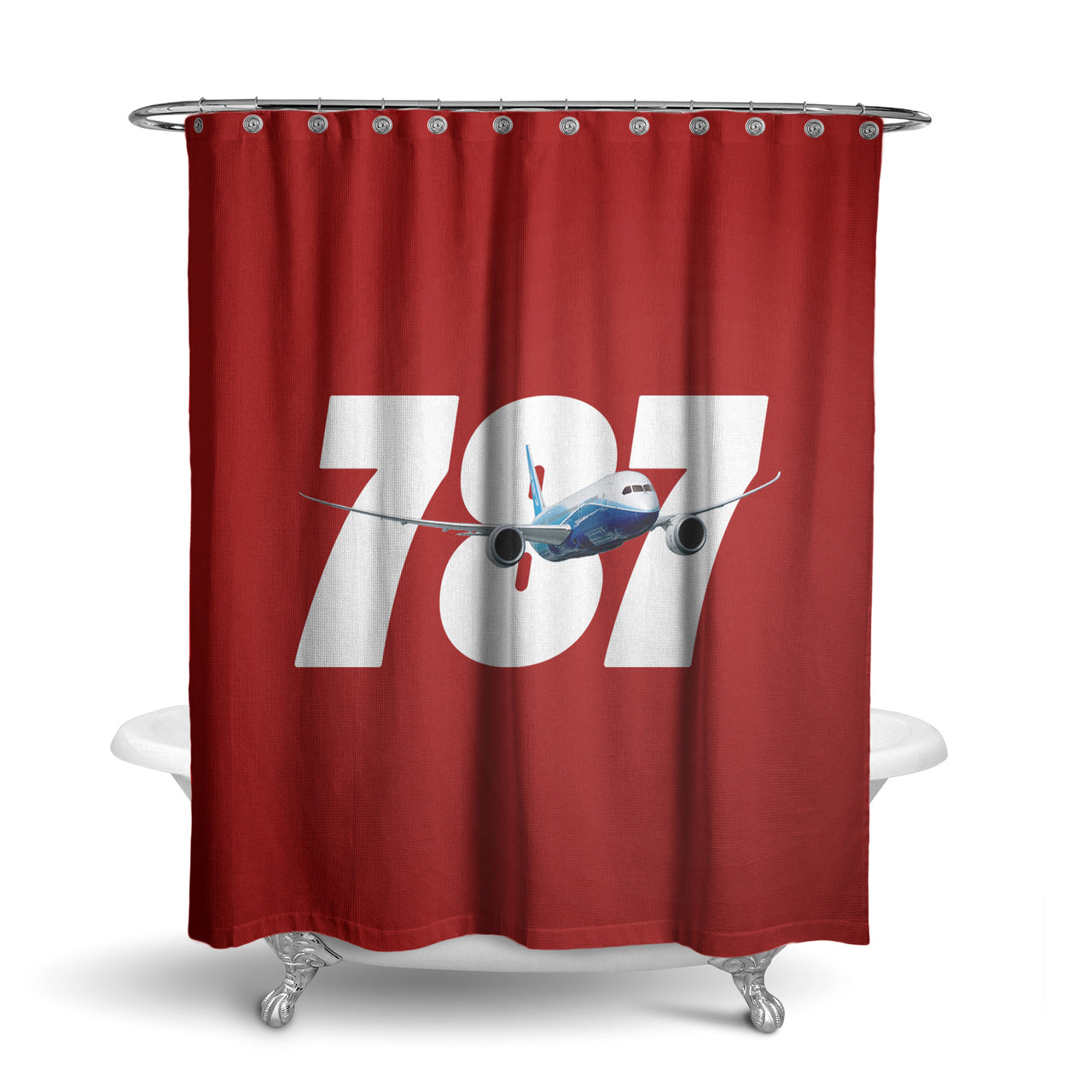 Super Boeing 787 Designed Shower Curtains