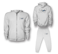 Thumbnail for Super Boeing 787 Designed Zipped Hoodies & Sweatpants Set