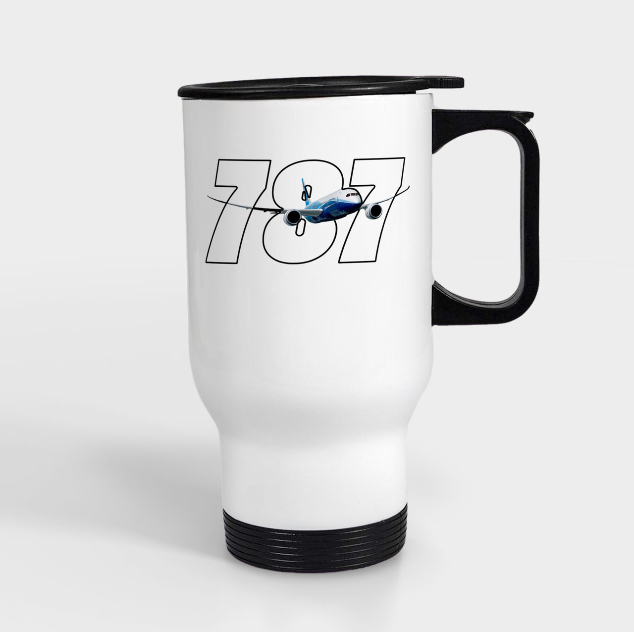 Super Boeing 787 Designed Travel Mugs (With Holder)