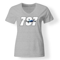 Thumbnail for Super Boeing 787 Designed V-Neck T-Shirts