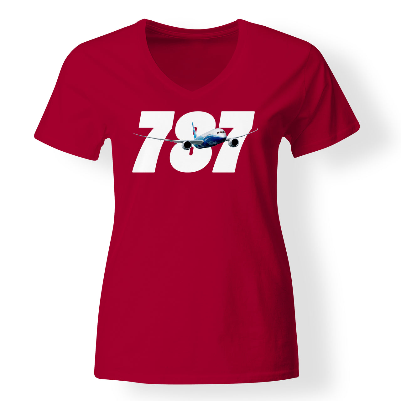 Super Boeing 787 Designed V-Neck T-Shirts